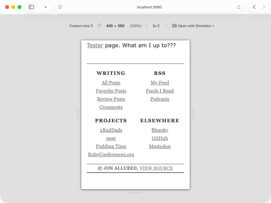 mobile footer after screenshot